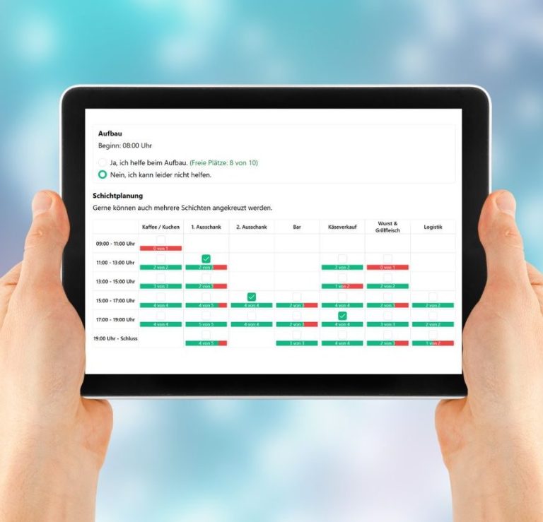 Umfrageformulare werden ausgefüllt, Kontingente werden live geprüft.